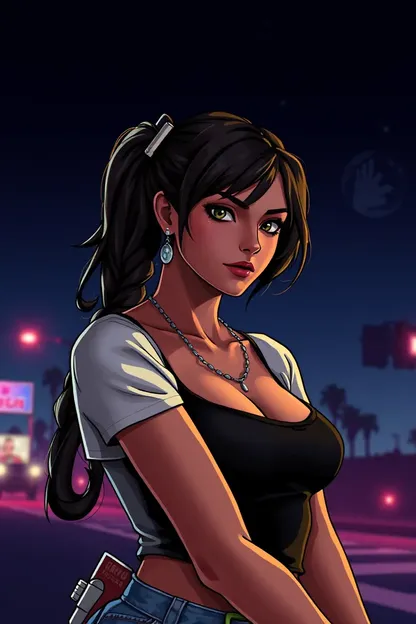 Papel de Pared de GTA V Chica 4K Alto