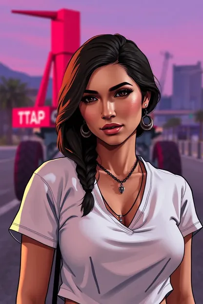 Papel de Pared de Girl de GTA V 4K de Escritorio