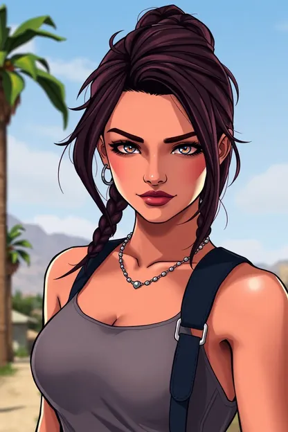 Papel de pared de Girl de GTA V 4K gratuito