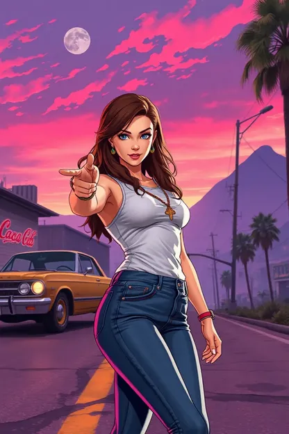 Papel de pared de chica de GTA V en Ultra 4K