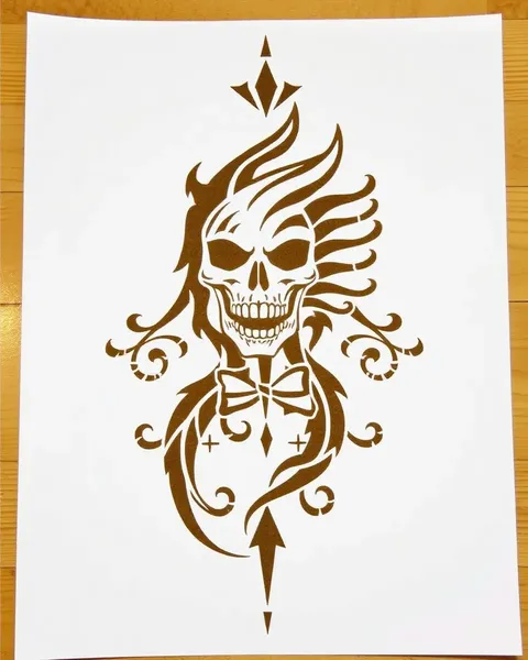 Papel de stencil de tatuaje para expresión artística