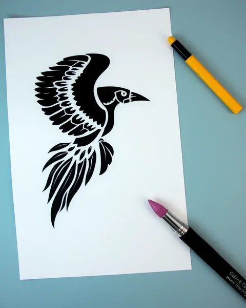 Papel de stencil para tatuajes para expresión creativa