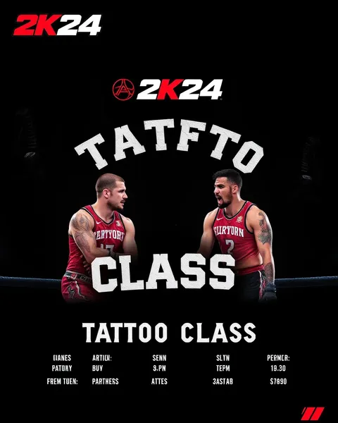 Participantes de la clase de boceto de tatuaje 2k24 PC listados