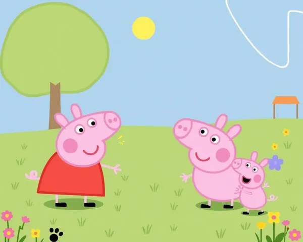 Peppa Cerdo Gráficos de Redes Portátiles