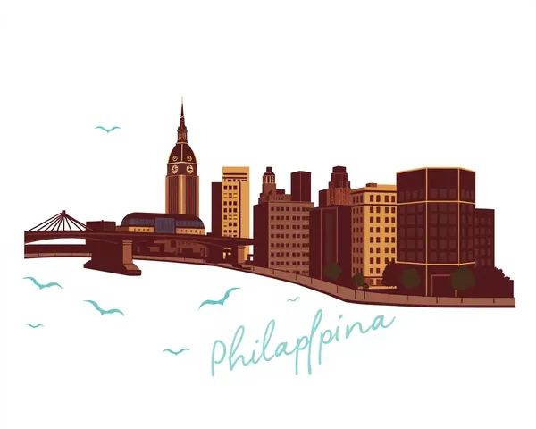 Perfil Postal de Philadelphia en Formato PNG