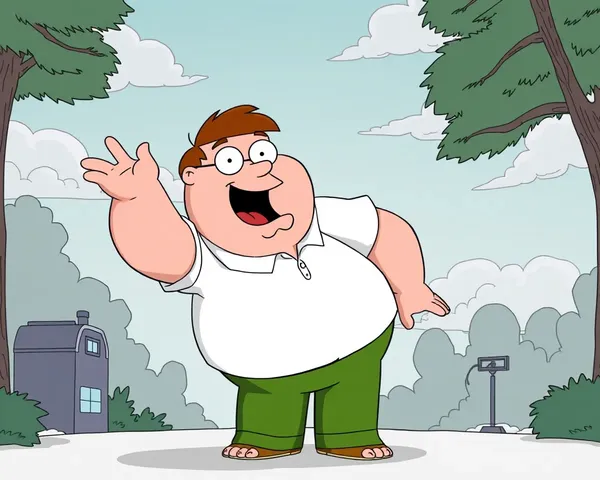 Perfil del personaje de Peter Griffin en formato PNG