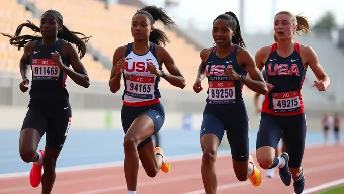 Perfiles de atletas del equipo femenino de atletismo de EE