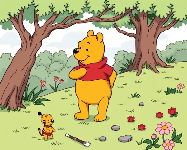 Personaje de Cartoon de Winnie el Poo en PNG