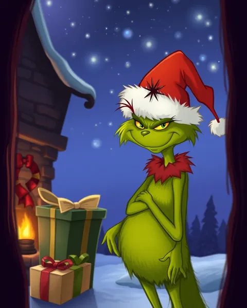 Personajes de cartoon de Grinch en imágenes