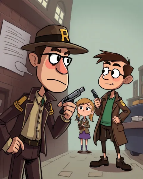 Personajes de detectives de dibujos animados revelados