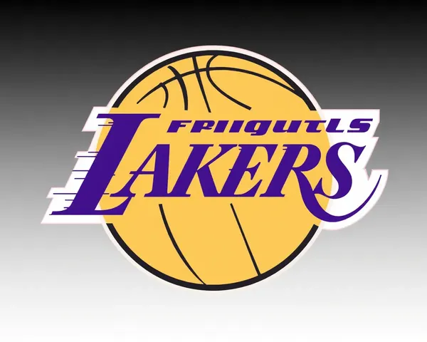 Personalización de logo de Lakers PNG posible