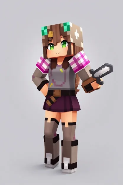 Piel de Minecraft Girl: Piel de Minecraft Girl en Línea