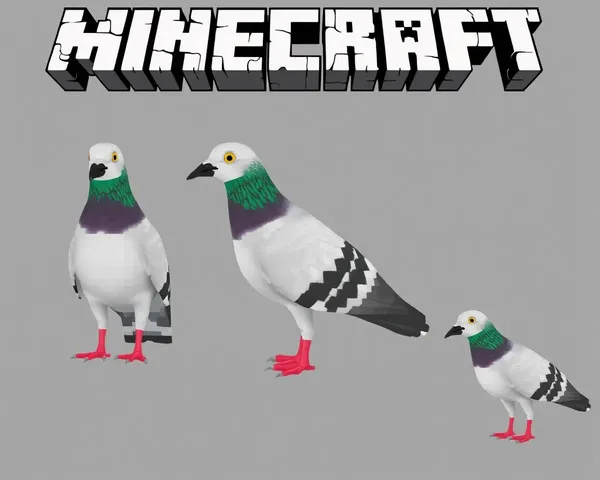 Piel de paloma de Minecraft en formato de imagen PNG encontrado