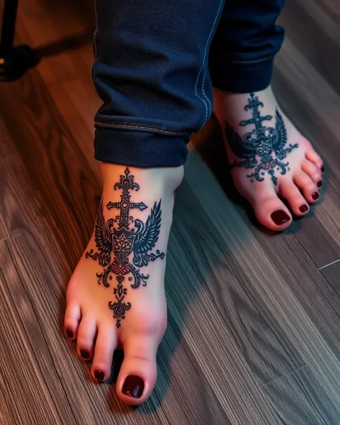 Pies con Tatuajes: Un Statement de Moda Audaz