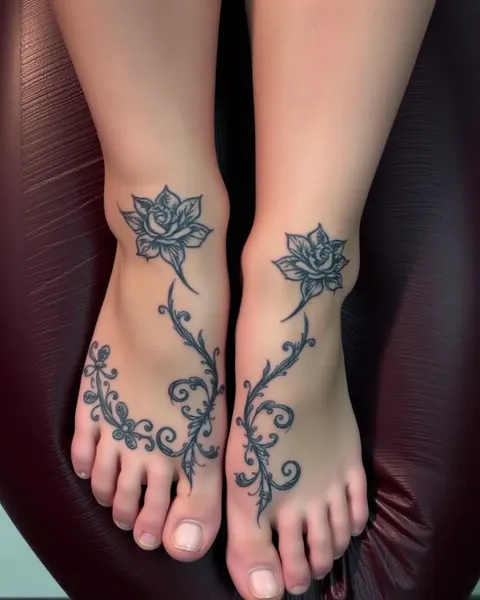 Pies tatuados: una nueva forma de expresión personal