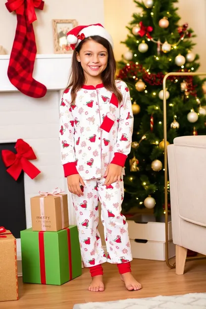 Pijamas de Navidad para Niñas Cozy para una Noche de Invierno