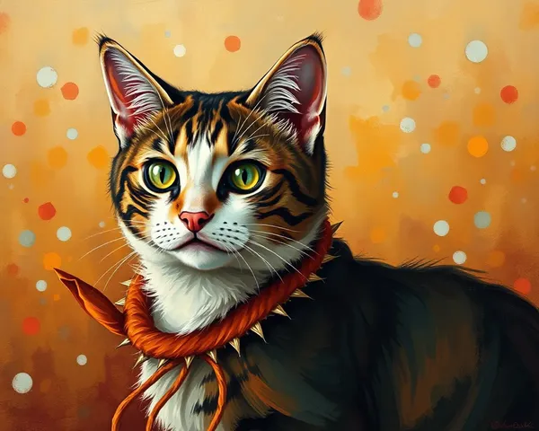 Pinturas de Arte de Gatos con Retratos Félidos Adorables