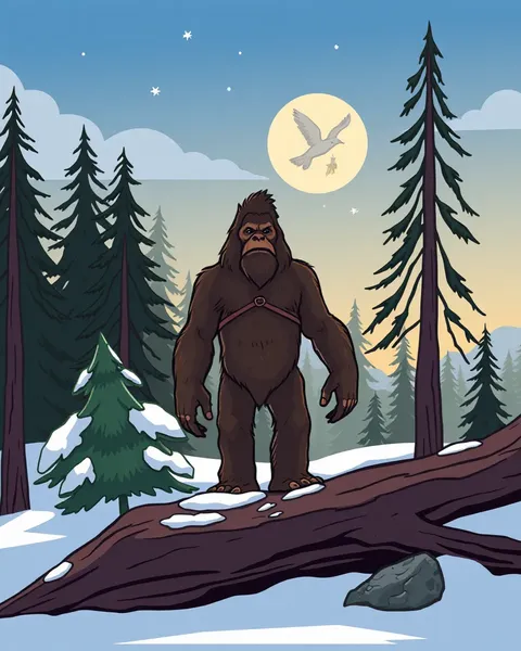 Pinturas de animación de Bigfoot