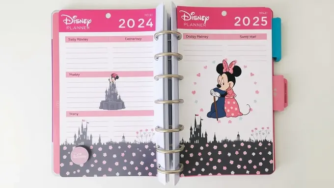 Planificador feliz de Disney 2024-2025 horario semanal