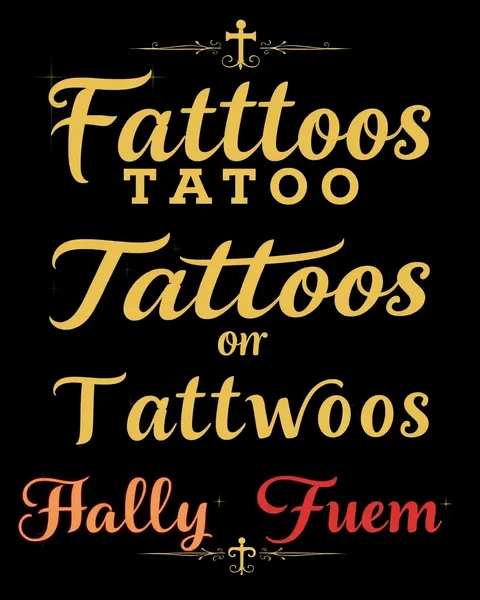 Polígrafos para tatuajes: tipografía única para fuentes de tatuaje