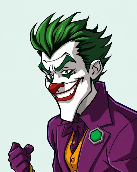 Portafolio de imágenes del personaje de dibujos animados del Joker