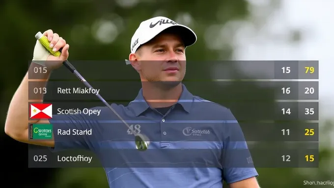 Posición del líder en el Scottish Open 2025 de Rory McIlroy