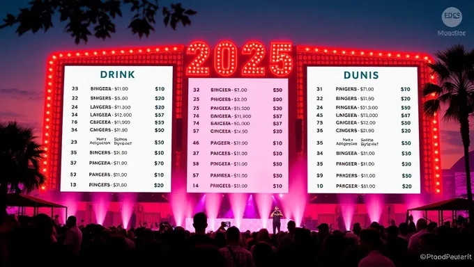 Precio de Bebidas en EDC 2025 Revelados para el Evento