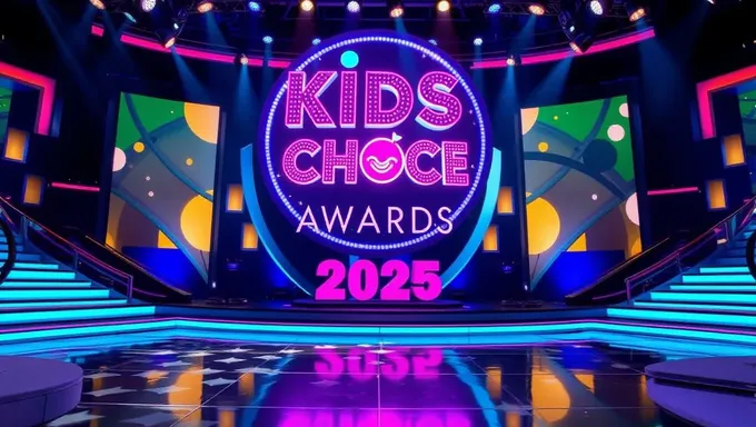 Preparaciones de Inmediato en el Escenario de Premios al Elección de los Niños 2025