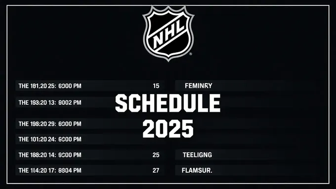 Prepárate para el calendario de NHL 2025 lanzado