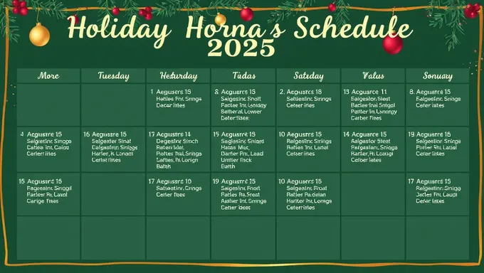 Prepárate para la Lanzamiento del Horario de Vacaciones 2025