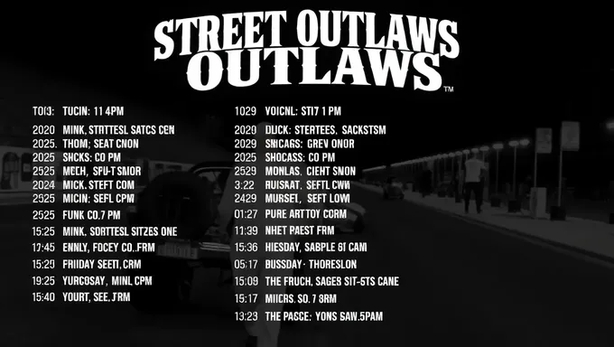 Prepárate para la programación de Street Outlaws 2025