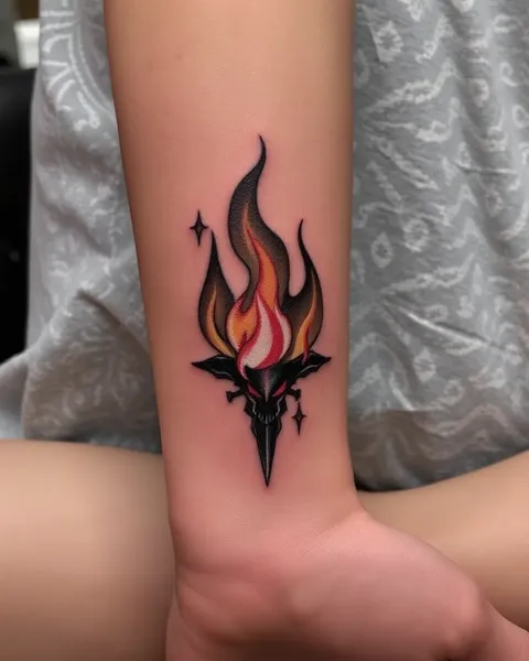 Primer tatuaje de fuego: un recuerdo corporal memorable