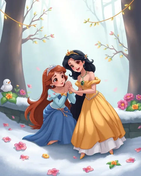 Princesas de dibujos animados para amantes del arte