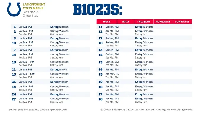 Programa de Partidos de los Colts 2025: Mantén la Fecha con el Calendario de los Colts