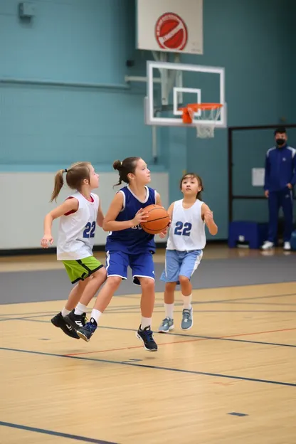 Programa de entrenamiento de baloncesto del club de niños y niñas