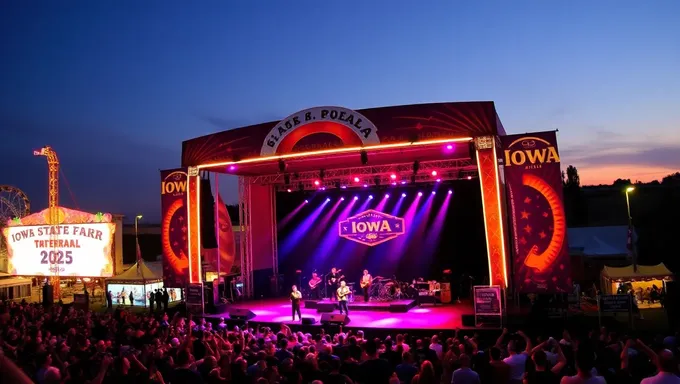 Programa de festival de música de la Feria del Estado de Iowa 2025 lanzado