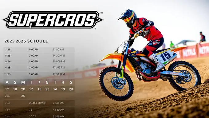 Programa de televisión de Supercross 2025: pilotos y equipos