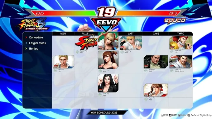 Programa del Evento de Street Fighter 6 Evo 2025