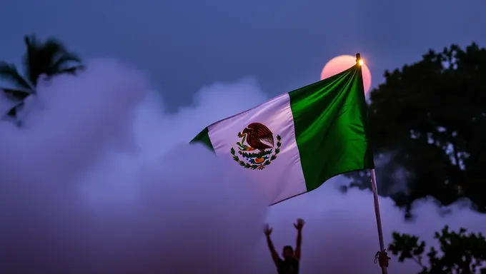 Programación de fuegos artificiales para el Día de la Independencia Mexicana de 2025