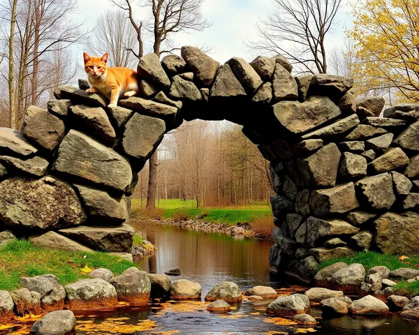 Puente Arcoíris para Gatos: Fantasía Colorida Felina