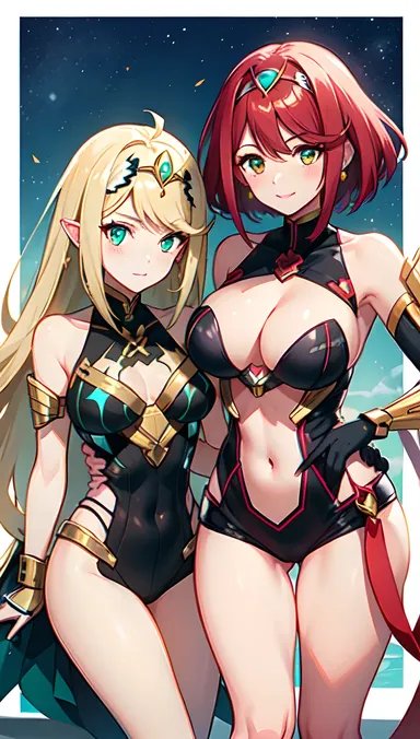 Pyra y Mythra R34: Descubrimiento mitológico R34 antiguo