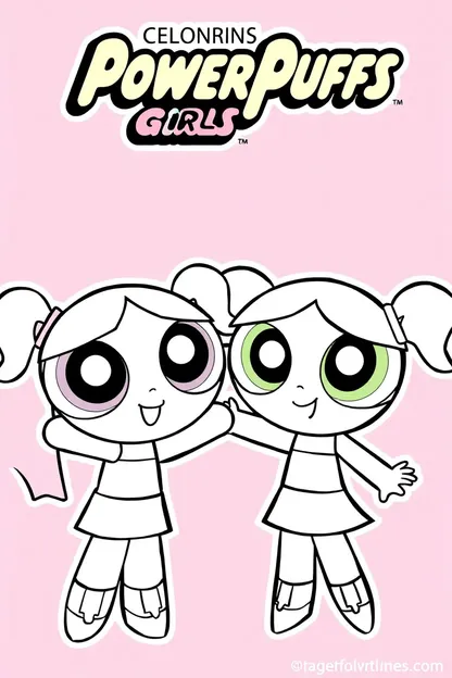 Páginas de Colorear de Chicas Powerpuff para Chicas