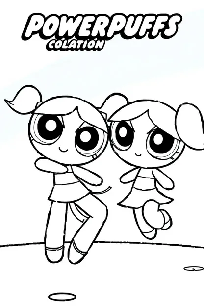 Páginas de colorear de las niñas Powerpuff para bebés