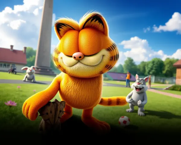 Póster del filme Garfield en formato de imagen PNG