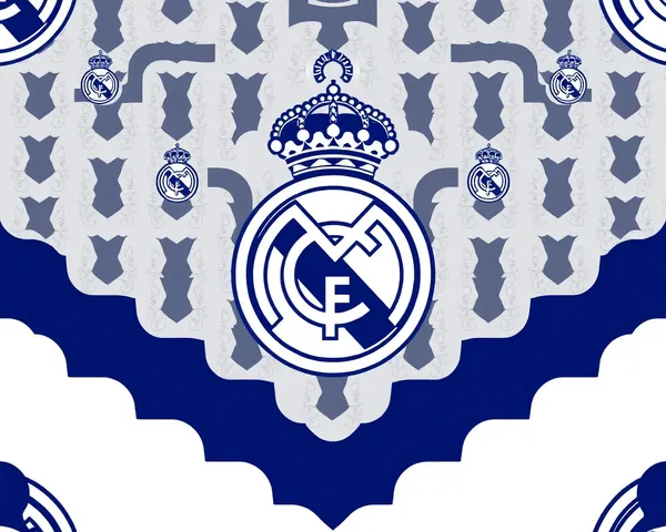 Real Madrid Dragon Pattern PNG Design Pattern: Patrón de Dragón del Real Madrid PNG Diseño