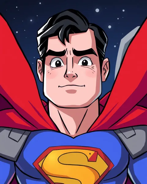 Recuerdos de Fotografías de Superman Cartoon