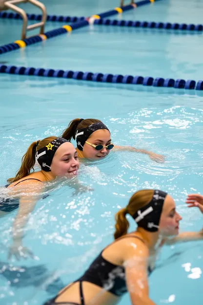 Registros del equipo de natación femenino de la escuela secundaria freshman