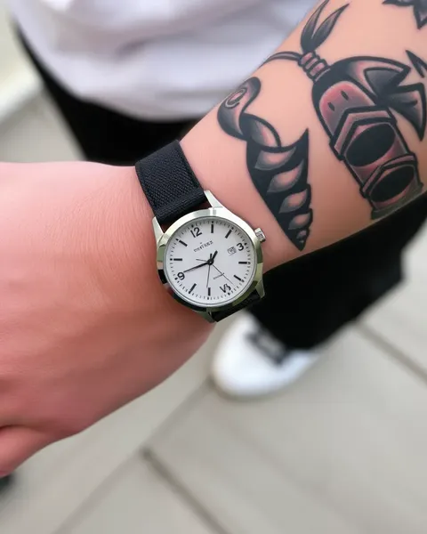 Reloj personalizado de tatuaje para expresión de arte corporal