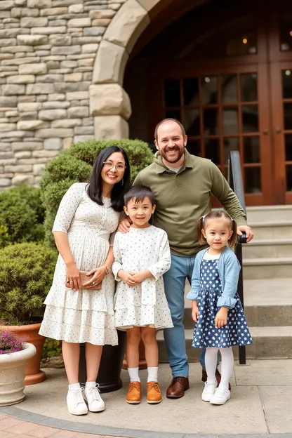 Rendimentos de ropa para fotos familiares felices