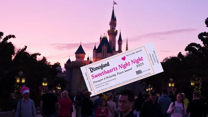 Reservas de boletos para Disneyland Sweethearts Night 2025